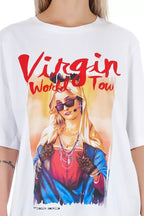 Frankie Morello White Cotton Women T-Shirt - Zeiniez