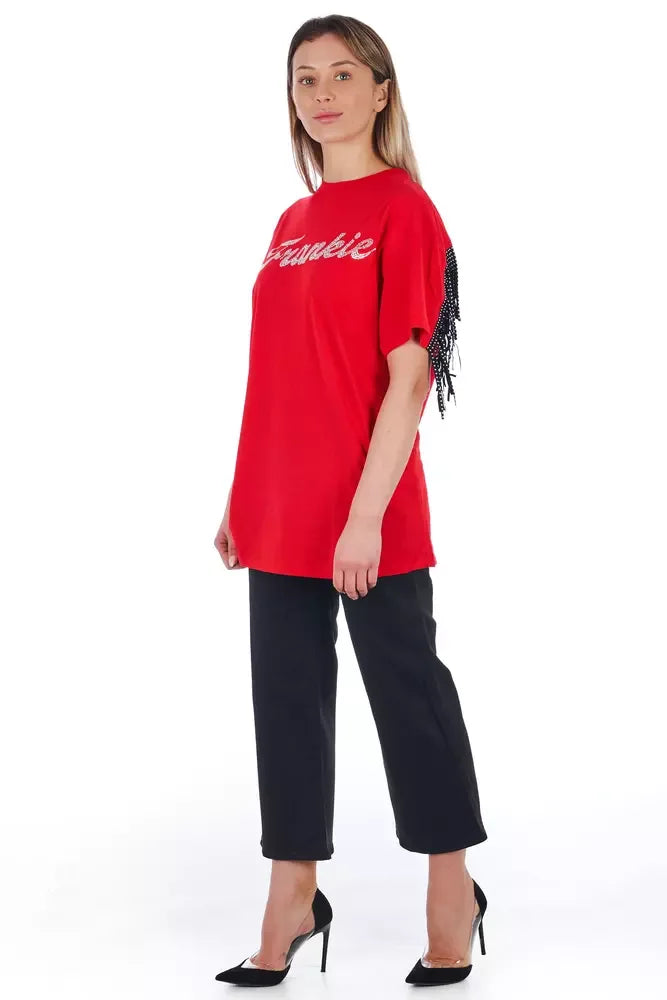 Frankie Morello Black Cotton Women Cropped Trouser - Zeiniez