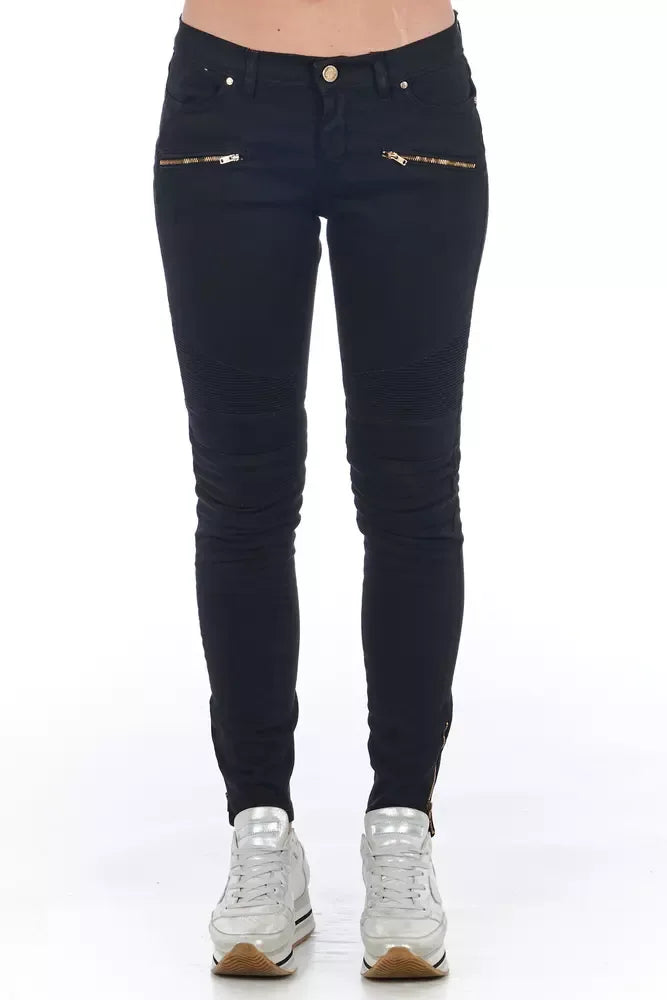 Frankie Morello Black Cotton Women Jeans - Zeiniez
