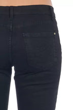 Frankie Morello Black Cotton Women Jeans - Zeiniez