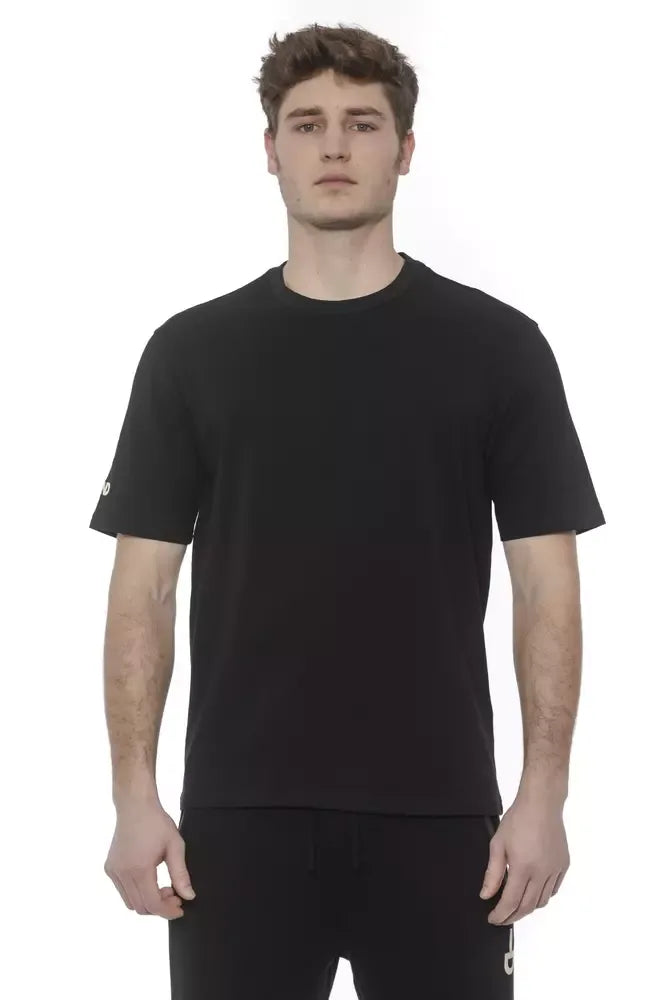 Tond Black Cotton Men T-Shirt - Zeiniez