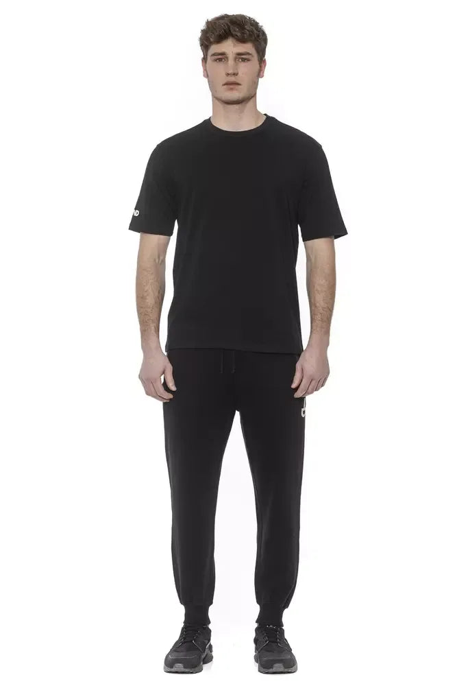 Tond Black Cotton Men T-Shirt - Zeiniez