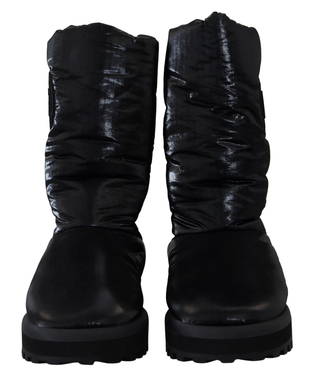Dolce & Gabbana Black Boots Padded Mid Calf Winter Shoes - Zeiniez