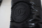 Dolce & Gabbana Black Boots Padded Mid Calf Winter Shoes - Zeiniez