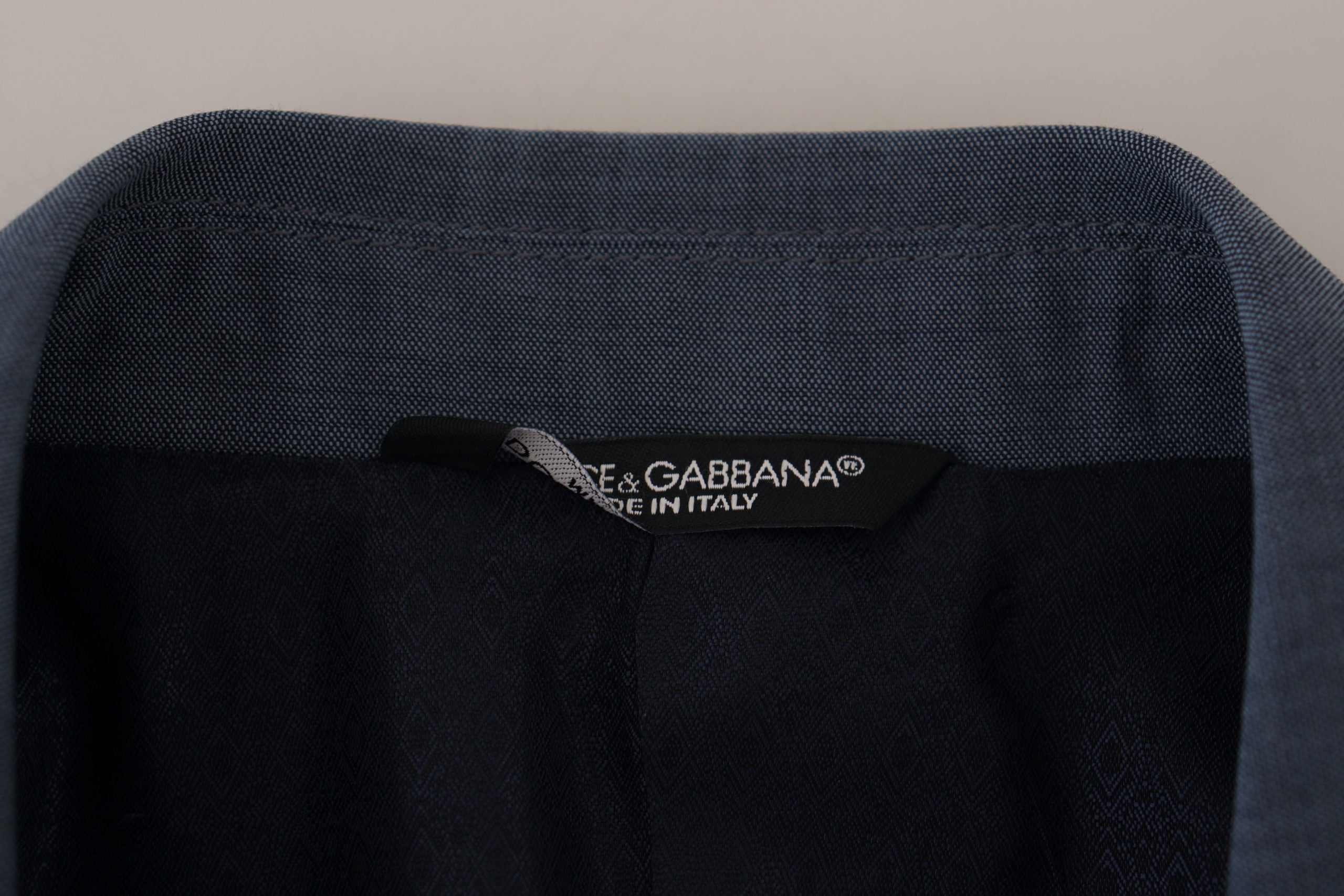 Dolce & Gabbana Blue Wool Stretch Slim Fit Jacket Blazer - Zeiniez