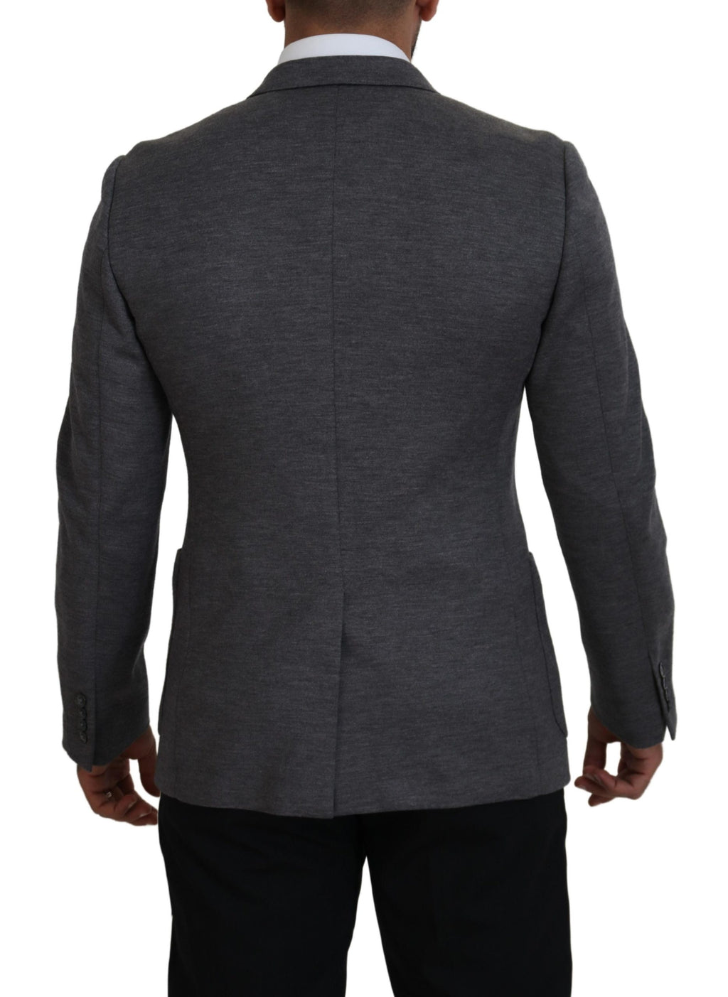 Dolce & Gabbana Gray Wool Stretch Slim Fit Jacket Blazer - Zeiniez