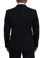 Dolce & Gabbana Black MARTINI Slim Fit Jacket Blazer - Zeiniez