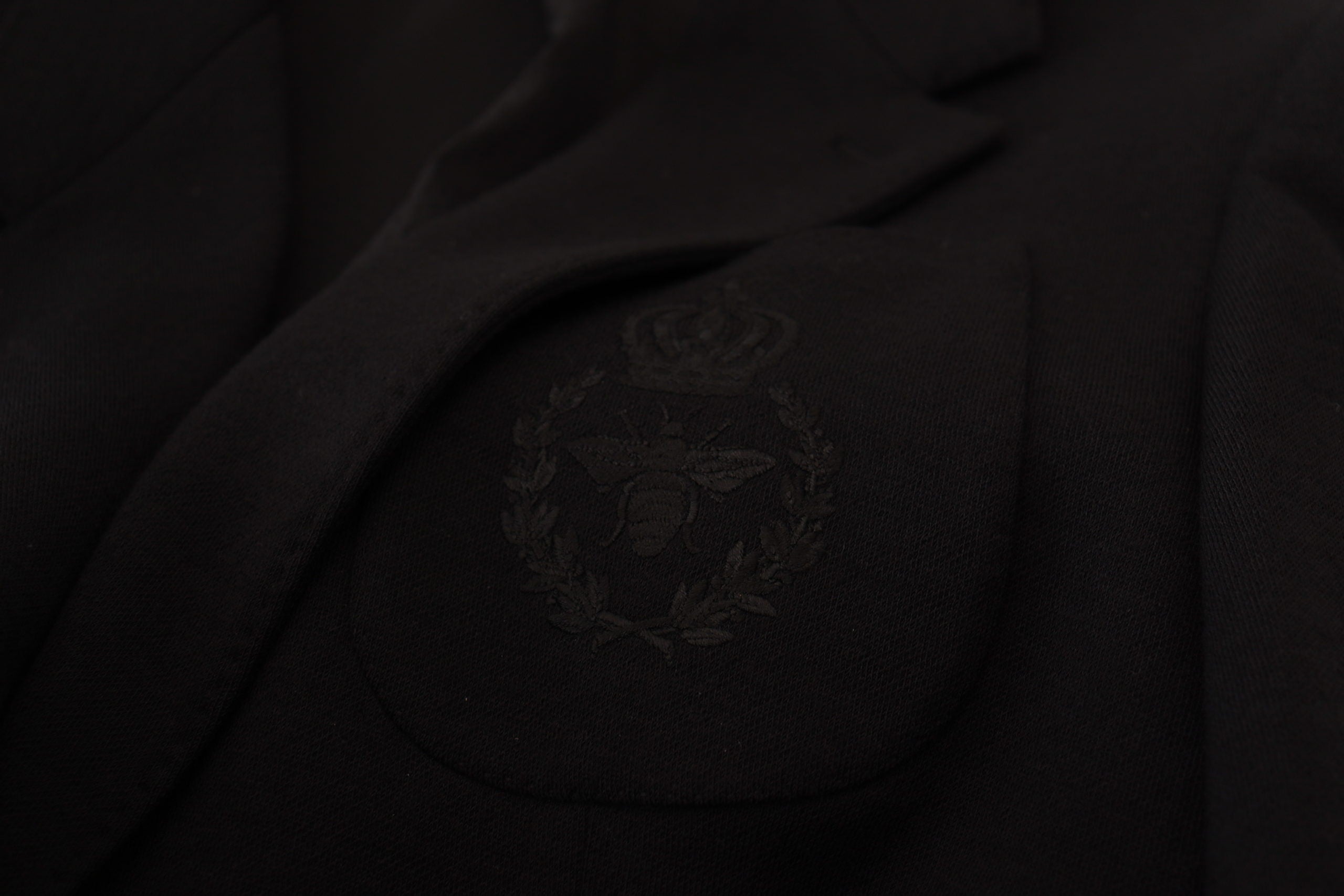 Dolce & Gabbana Black Wool Crown Slim Fit Jacket Blazer - Zeiniez