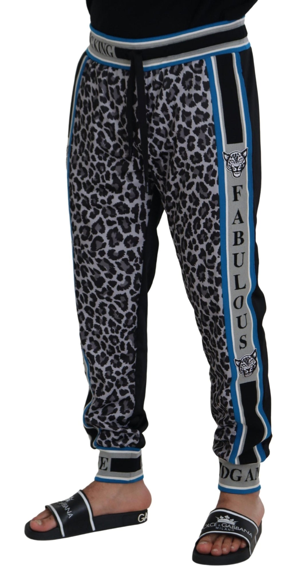 Dolce & Gabbana Multicolor DG King Leopard Print Jogger Pants - Zeiniez
