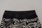 Dolce & Gabbana Black Silk Bandana Print Pants - Zeiniez