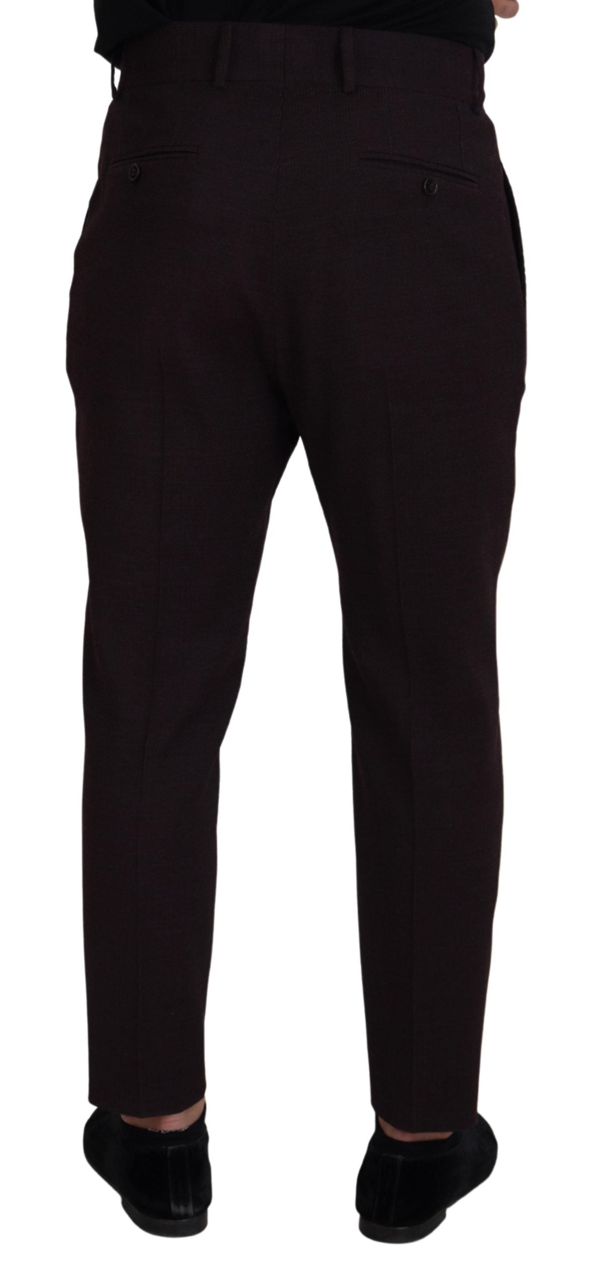 Dolce & Gabbana Brown Cotton Chino Men Pants - Zeiniez