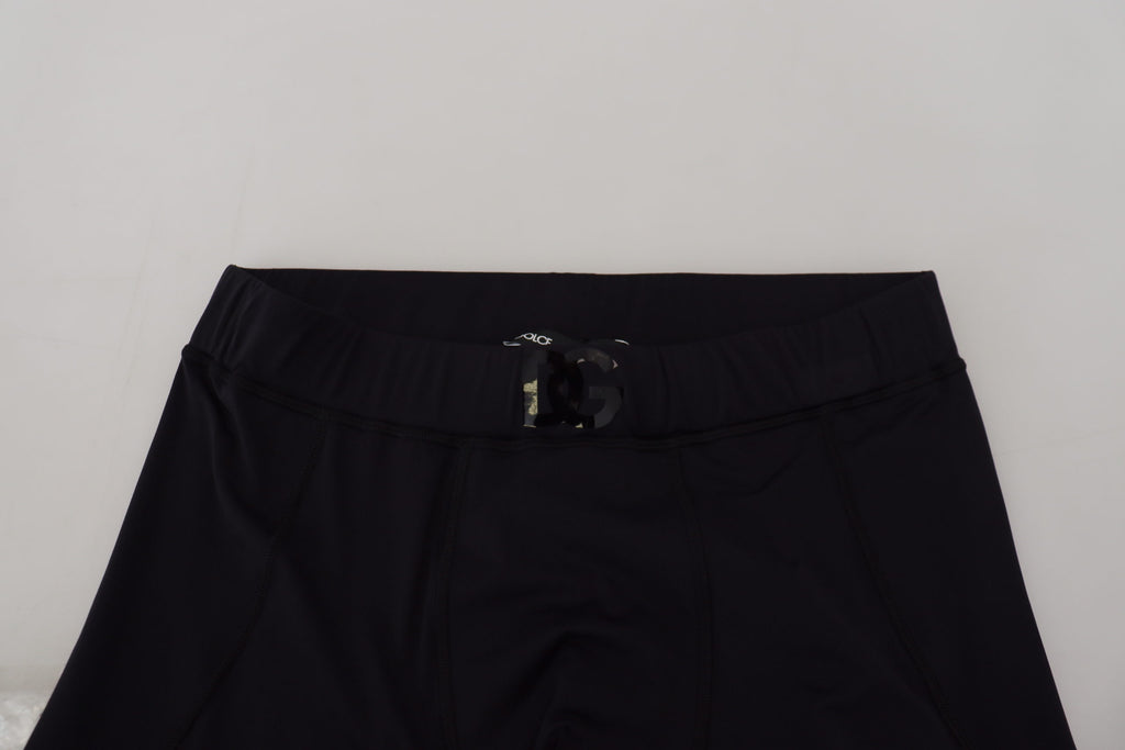 Dolce & Gabbana Black Nylon Slim Fit Stretch Pants - Zeiniez