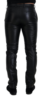Dolce & Gabbana Black Shiny Stretch Skinny Pants - Zeiniez