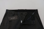 Dolce & Gabbana Black Shiny Stretch Skinny Pants - Zeiniez