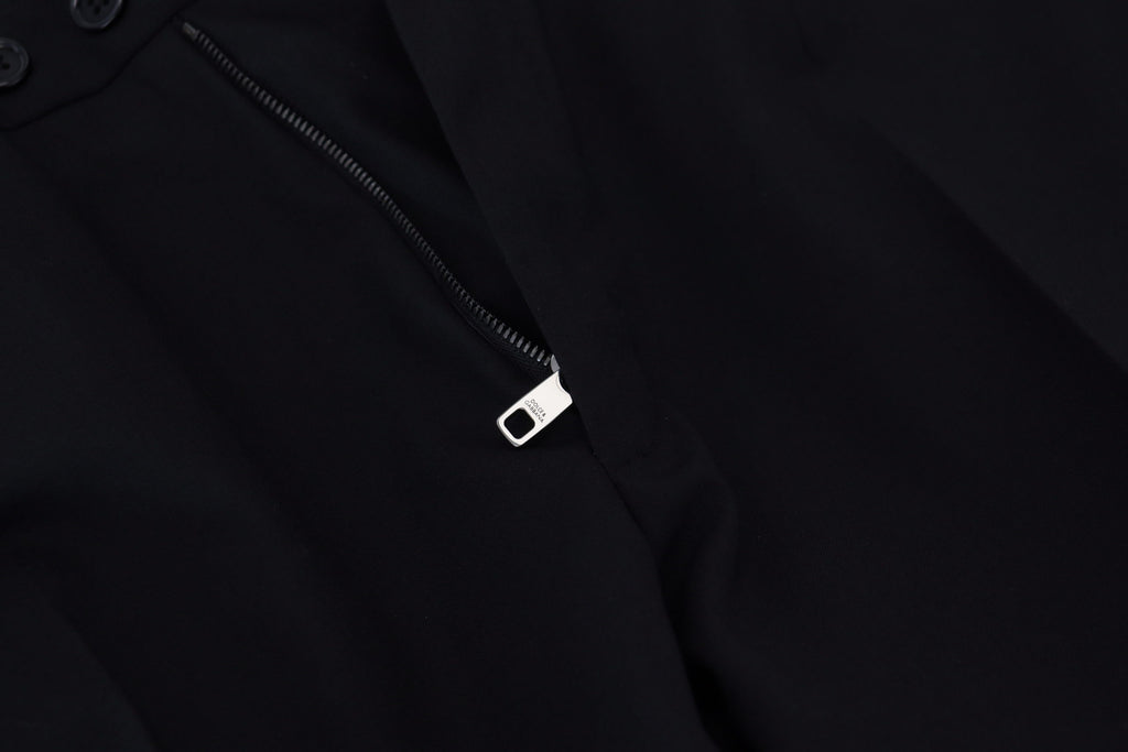 Dolce & Gabbana Black Polyester Chino Formal Pants - Zeiniez