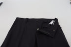 Dolce & Gabbana Black Wool Chino Formal Pants - Zeiniez