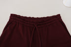 Dolce & Gabbana Maroon Bermuda Cargo Men Shorts - Zeiniez