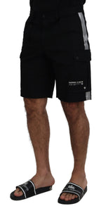 Dolce & Gabbana Black Bermuda Cargo Casual Shorts - Zeiniez