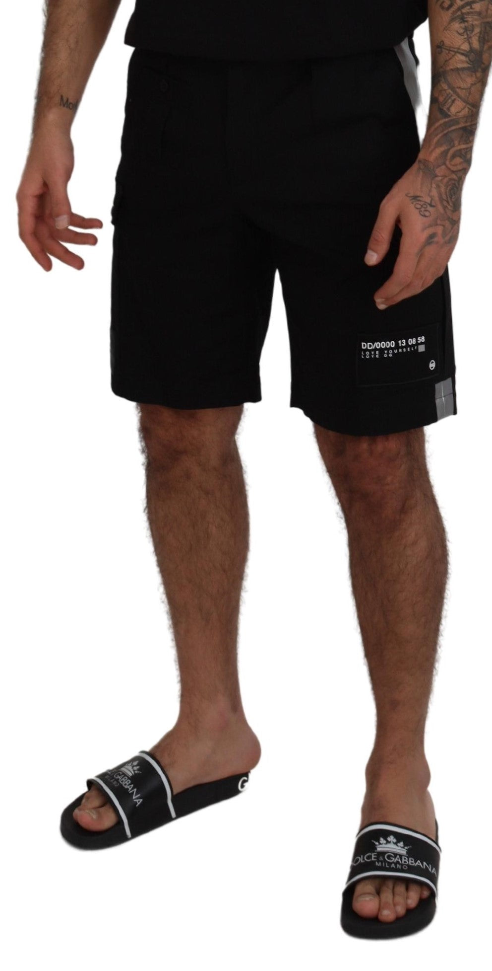Dolce & Gabbana Black Bermuda Cargo Casual Shorts - Zeiniez