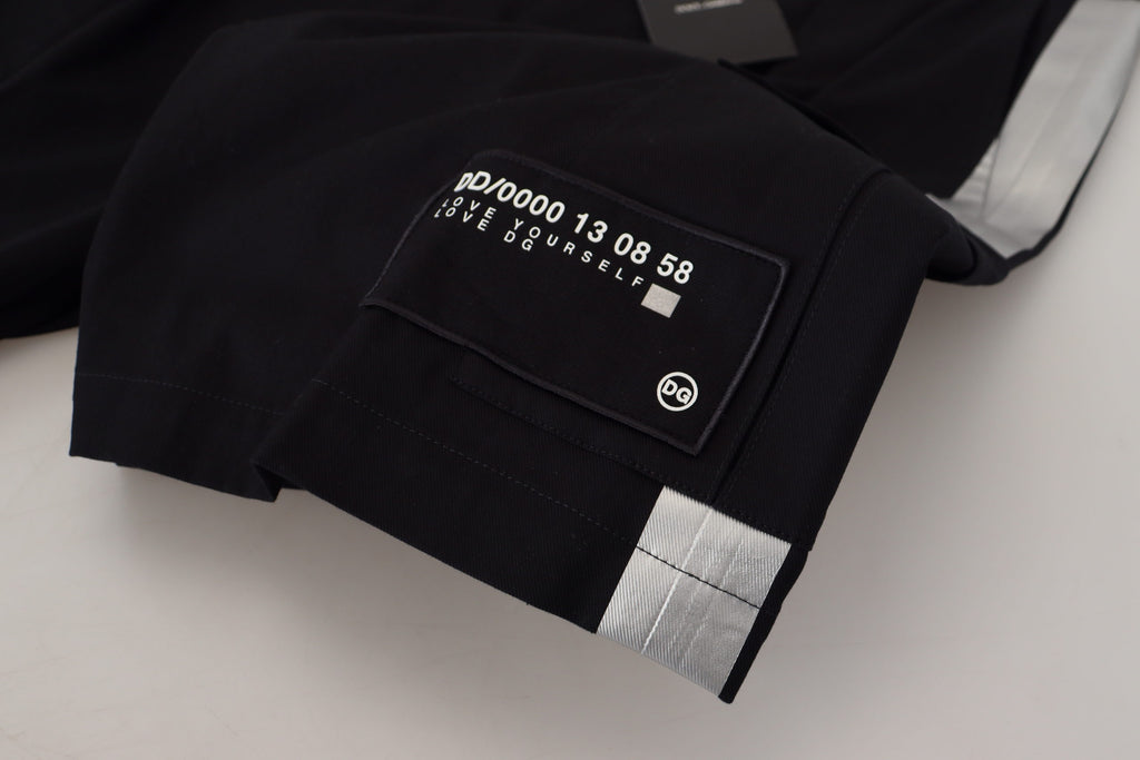 Dolce & Gabbana Black Bermuda Cargo Casual Shorts - Zeiniez