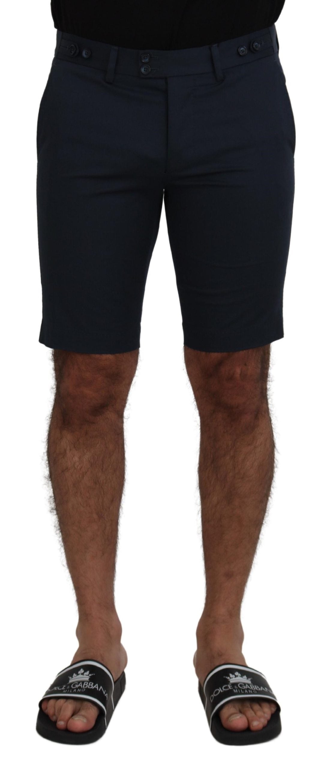Dolce & Gabbana Blue Bermuda Low Waist Men Shorts - Zeiniez