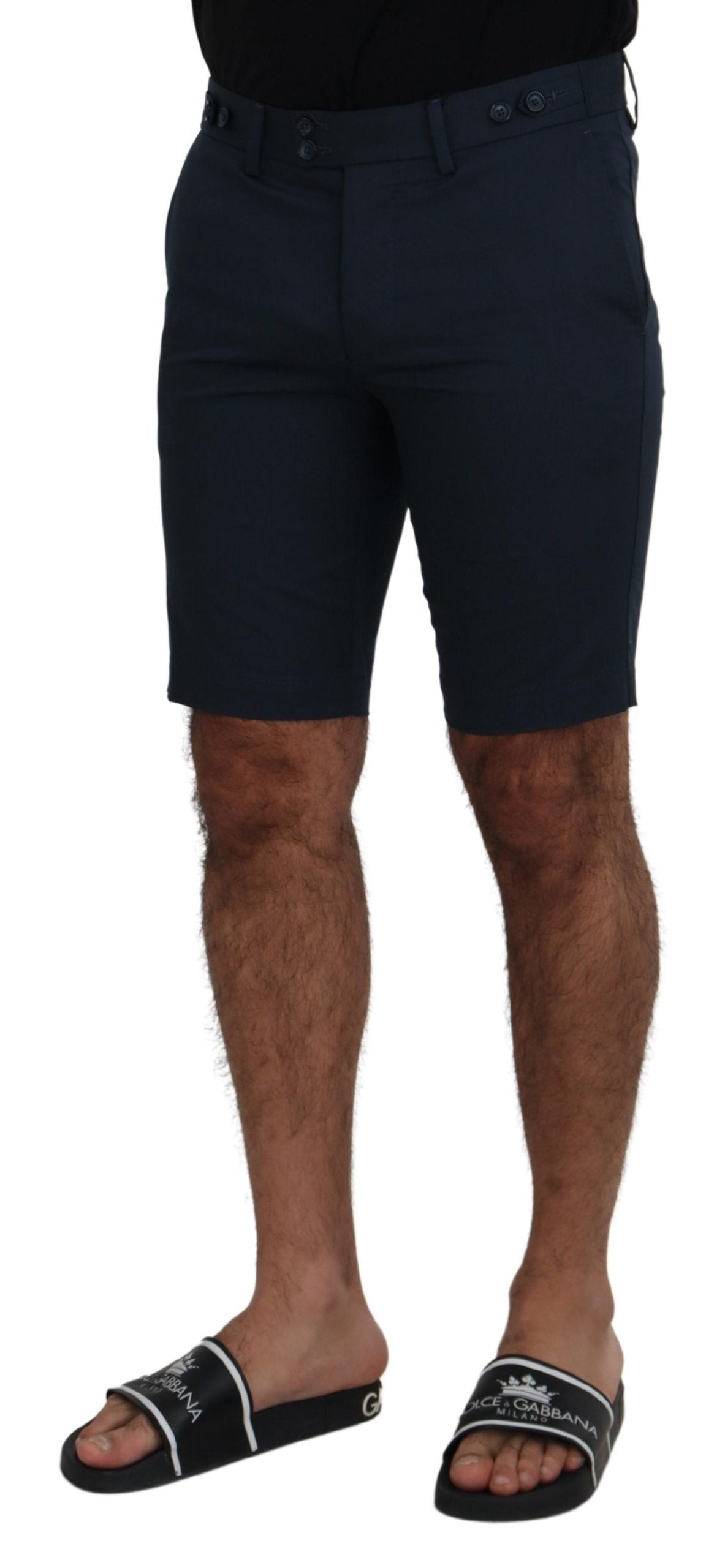 Dolce & Gabbana Blue Bermuda Low Waist Men Shorts - Zeiniez