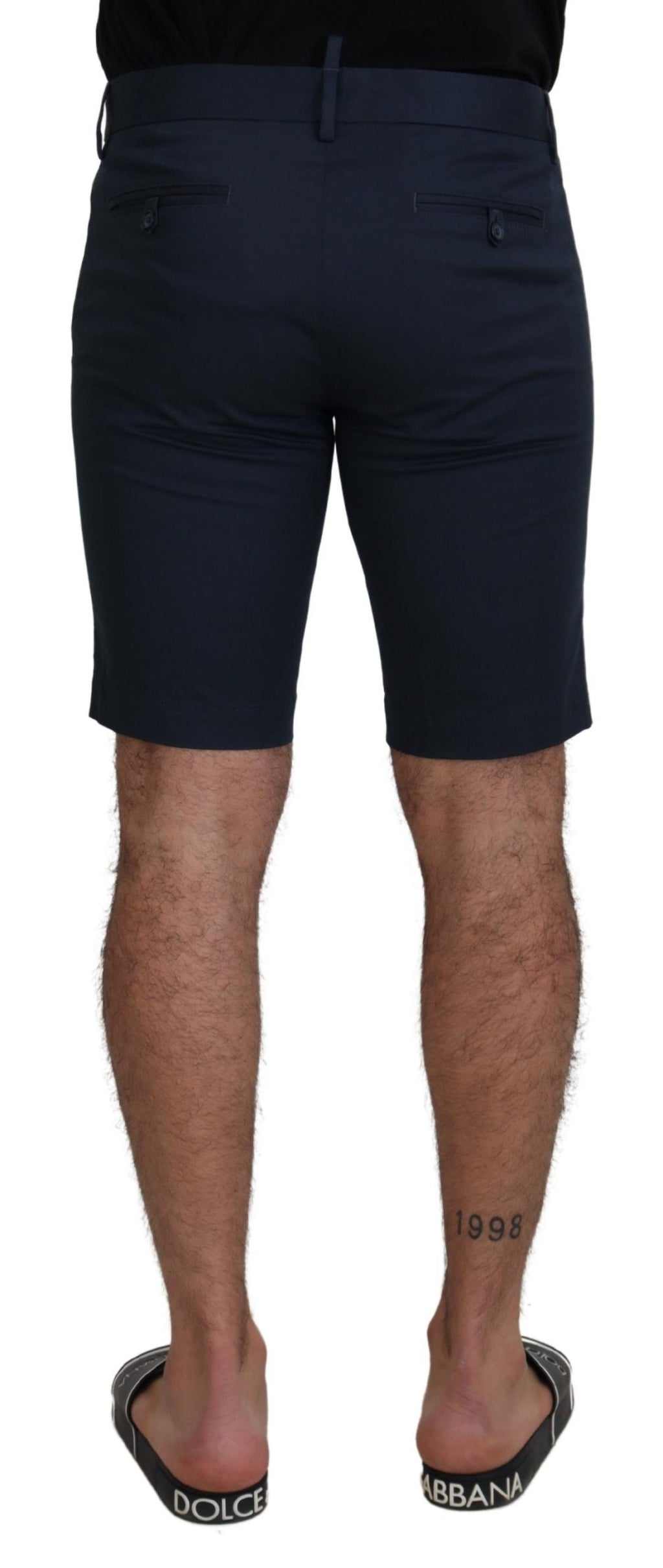 Dolce & Gabbana Blue Bermuda Low Waist Men Shorts - Zeiniez