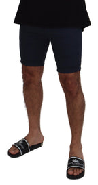 Dolce & Gabbana Blue Bermuda Low Waist Men Shorts - Zeiniez