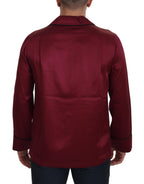 Dolce & Gabbana Red Silk Lounge Top Pajama Sleepwear Shirt - Zeiniez