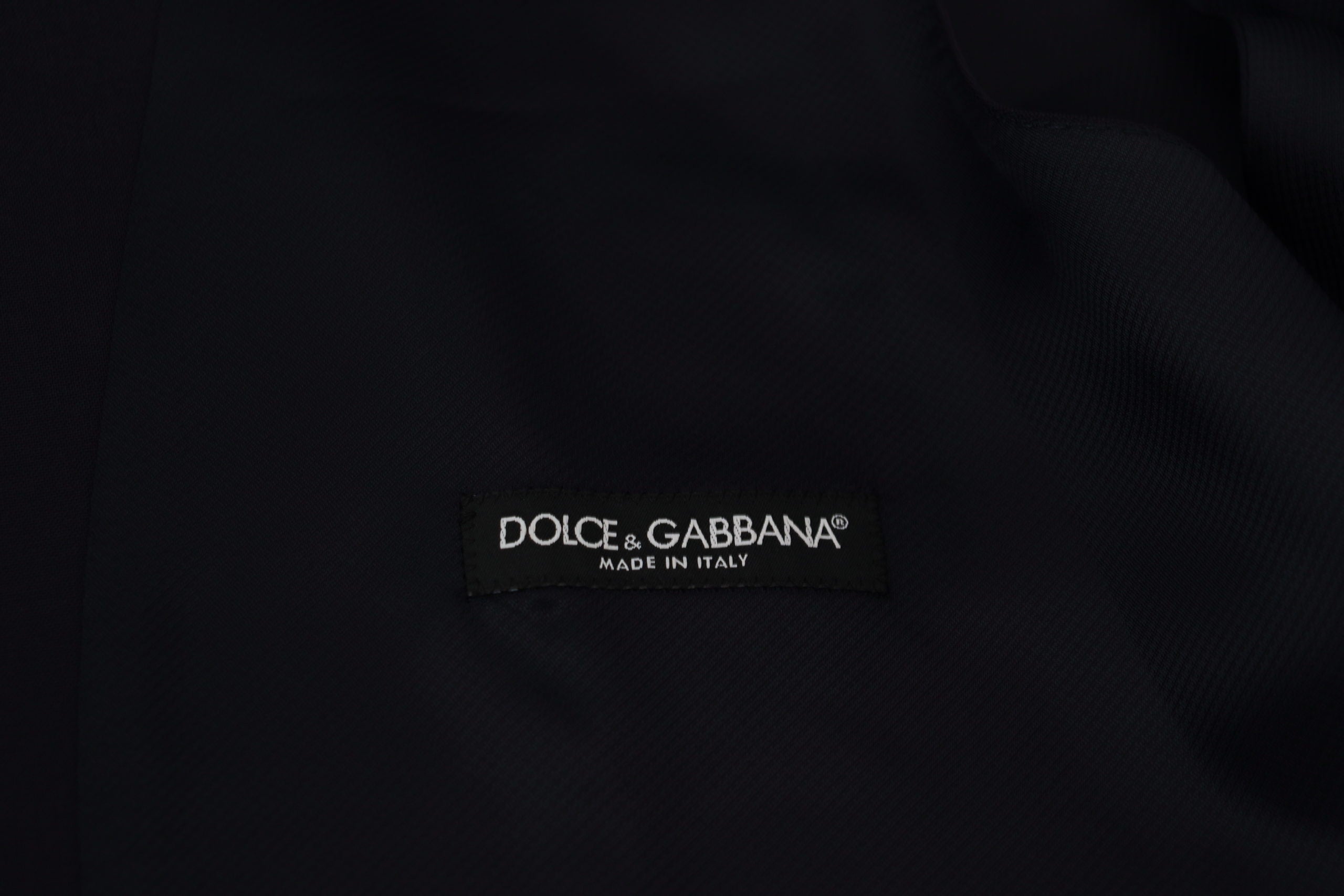 Dolce & Gabbana Dark Blue Wool Stretch Waistcoat Formal Vest - Zeiniez