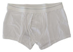 Dolce & Gabbana White Cotton Blend Regular Boxer Underwear - Zeiniez