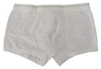 Dolce & Gabbana White Cotton Blend Regular Boxer Underwear - Zeiniez