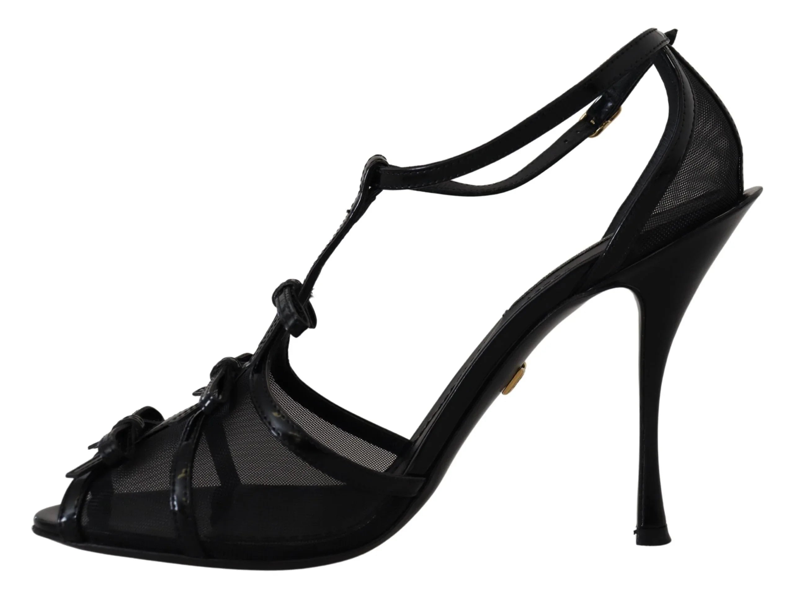 Dolce & Gabbana Black Stiletto High Heels Sandals Shoes - Zeiniez