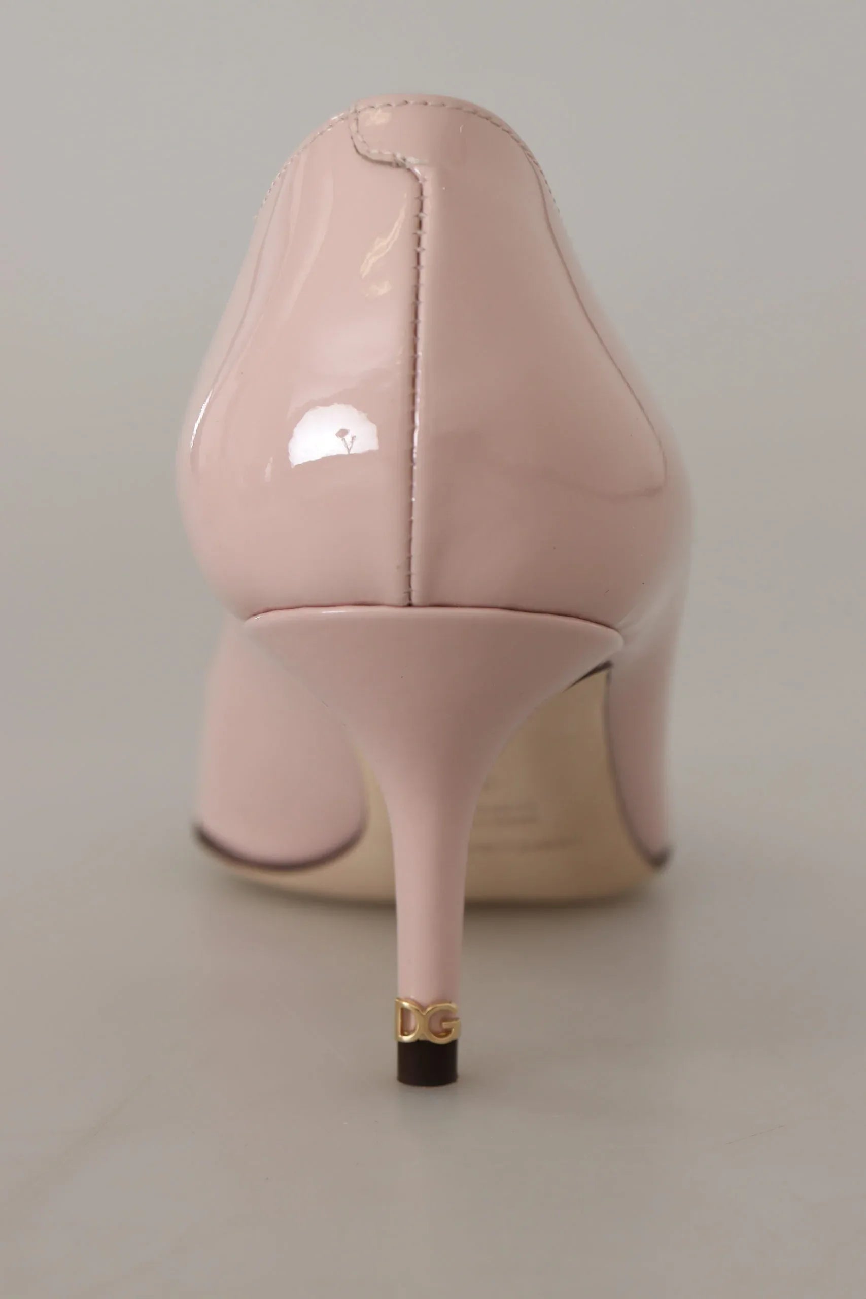 Dolce & Gabbana Pink Patent Leather Kitten Heels Pumps Shoes - Zeiniez