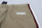 Dolce & Gabbana White Brown Slim Fit Chino Pants - Zeiniez