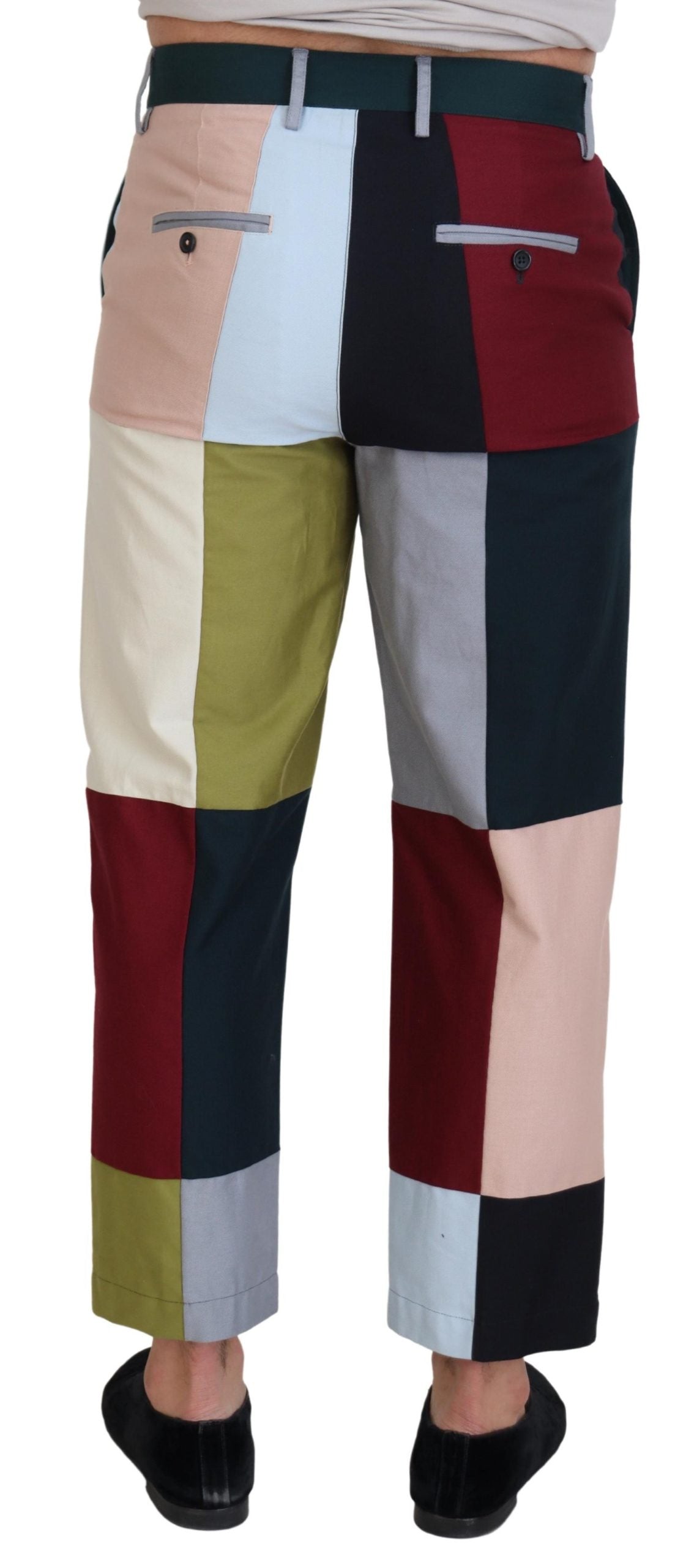 Dolce & Gabbana Multicolor Cotton Patchwork Pants - Zeiniez