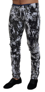 Dolce & Gabbana Multicolor Cotton Tie Dye Skinny Denim Jeans - Zeiniez