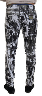 Dolce & Gabbana Multicolor Cotton Tie Dye Skinny Denim Jeans - Zeiniez