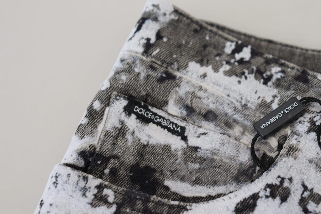 Dolce & Gabbana Multicolor Cotton Tie Dye Skinny Denim Jeans - Zeiniez