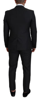 Dolce & Gabbana Gray MARTINI 3 Piece Slim Fit Suit - Zeiniez