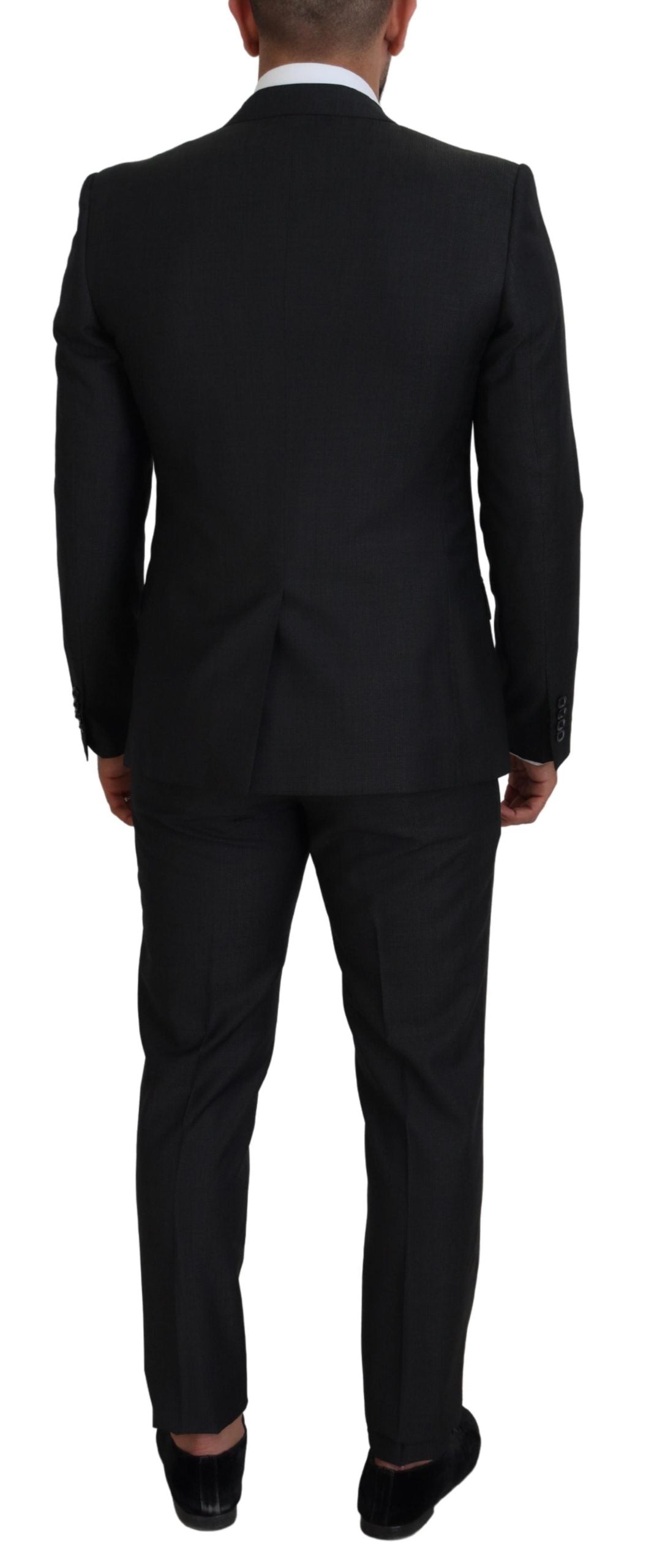 Dolce & Gabbana Gray MARTINI 3 Piece Slim Fit Suit - Zeiniez