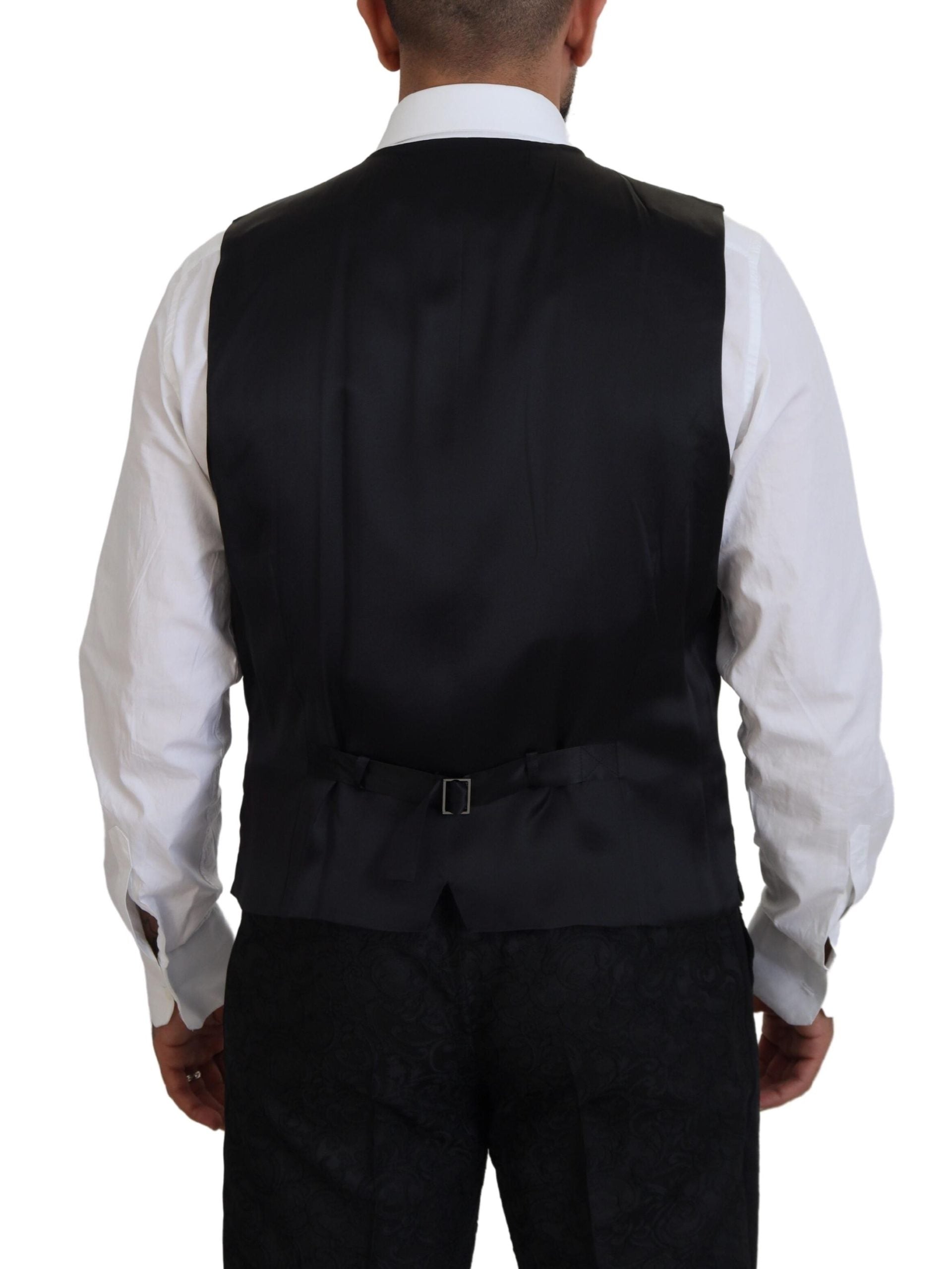 Dolce & Gabbana Black Gold Fantasy Tuxedo Slim Fit Suit - Zeiniez