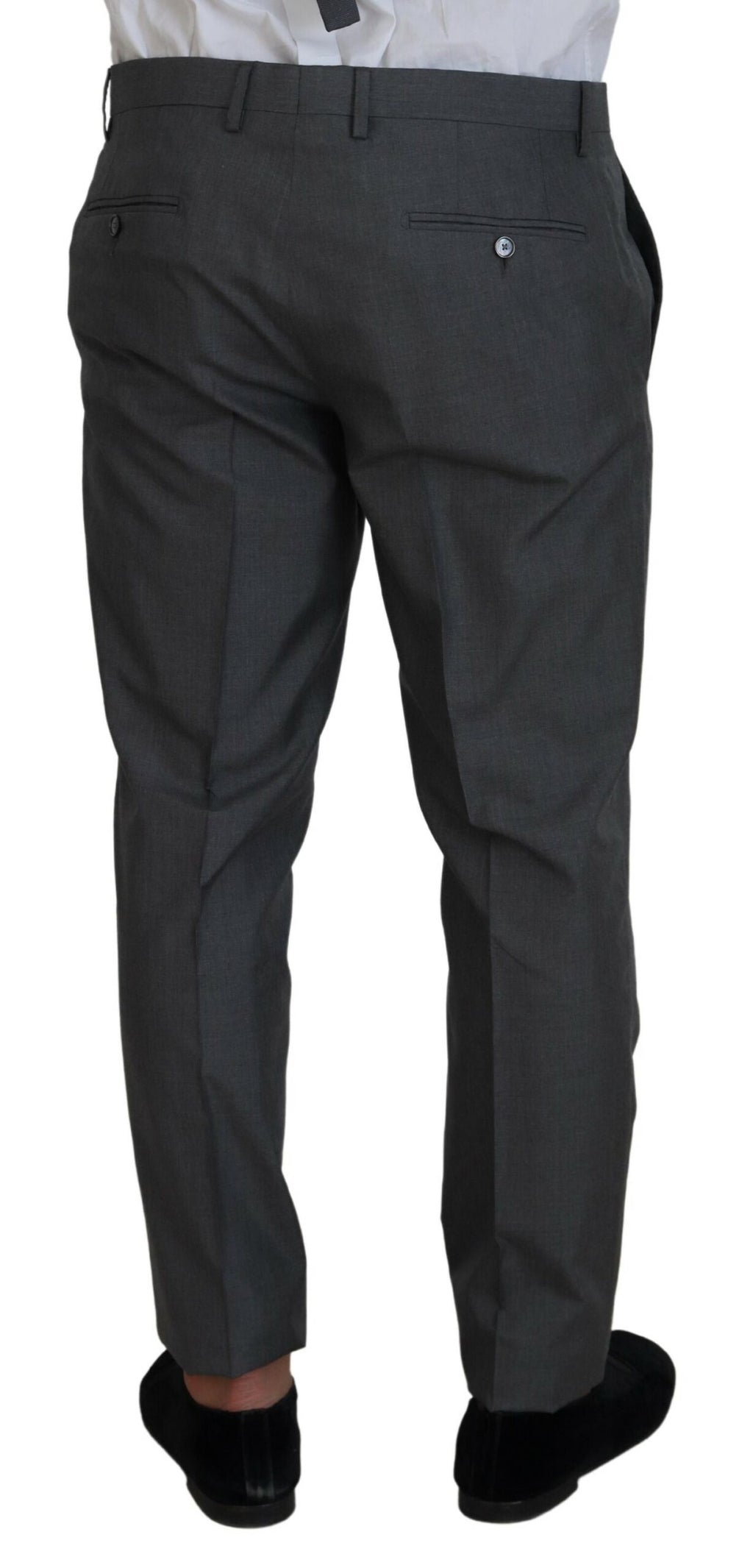 Dolce & Gabbana Gray MARTINI 3 Piece Slim Fit Suit - Zeiniez