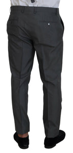 Dolce & Gabbana Gray MARTINI 3 Piece Slim Fit Suit - Zeiniez