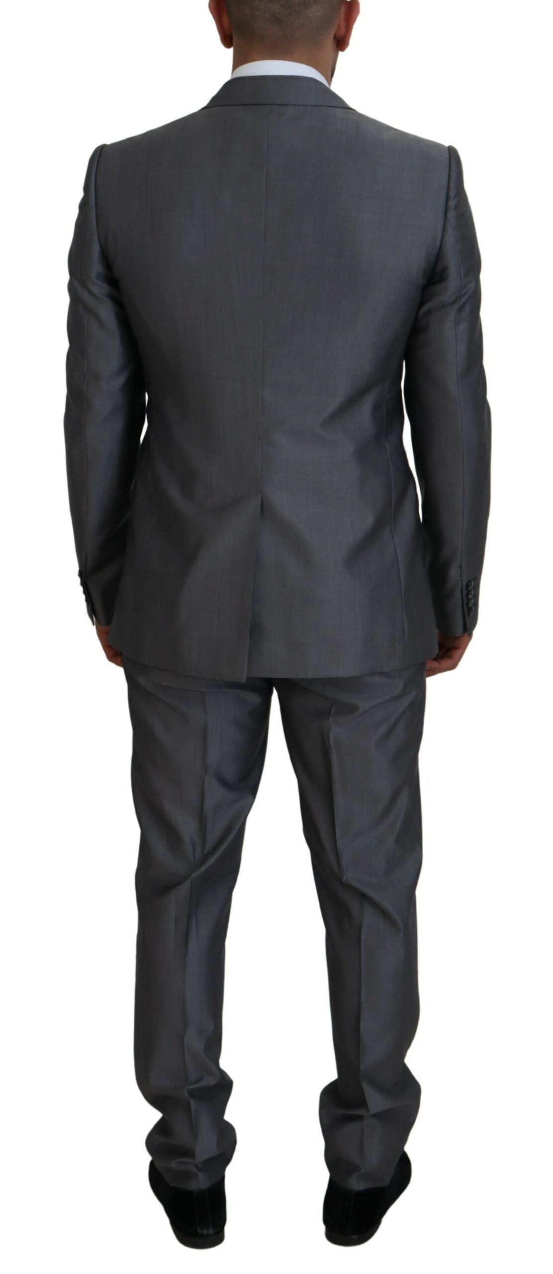 Dolce & Gabbana Gray SICILIA 3 Piece Slim Fit Suit - Zeiniez