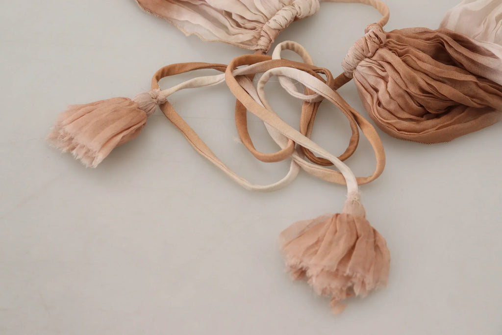 Ermanno Scervino Multicolor Silk Wrap Shawl Foulard Scarf - Zeiniez