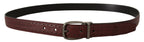 Dolce & Gabbana Brown Perforated Leather Metal Buckle Belt - Zeiniez
