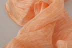 Malo Peach Linen Knitted Shawl Wrap Fringes Scarf - Zeiniez