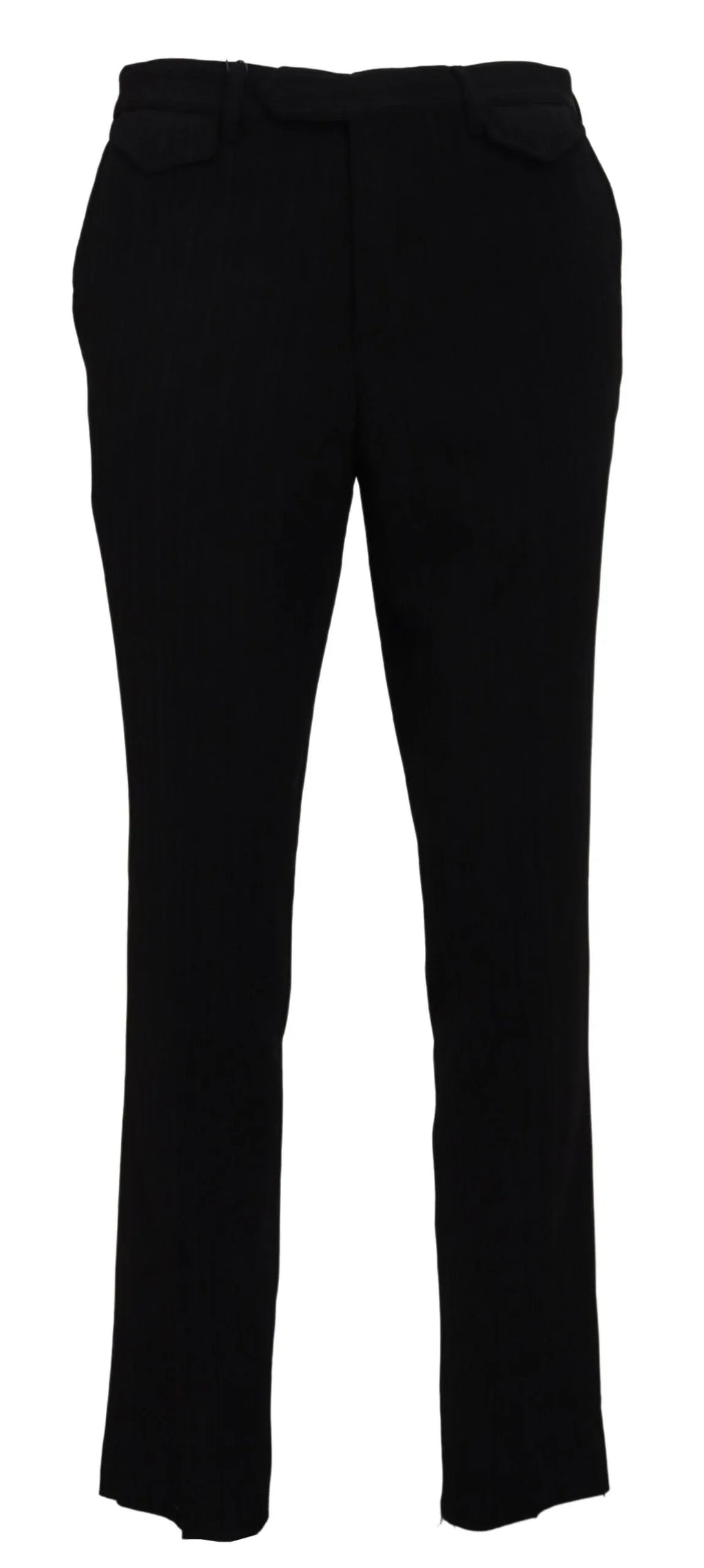 BENCIVENGA Black Cotton Straight Fit Men Formal Pants - Zeiniez