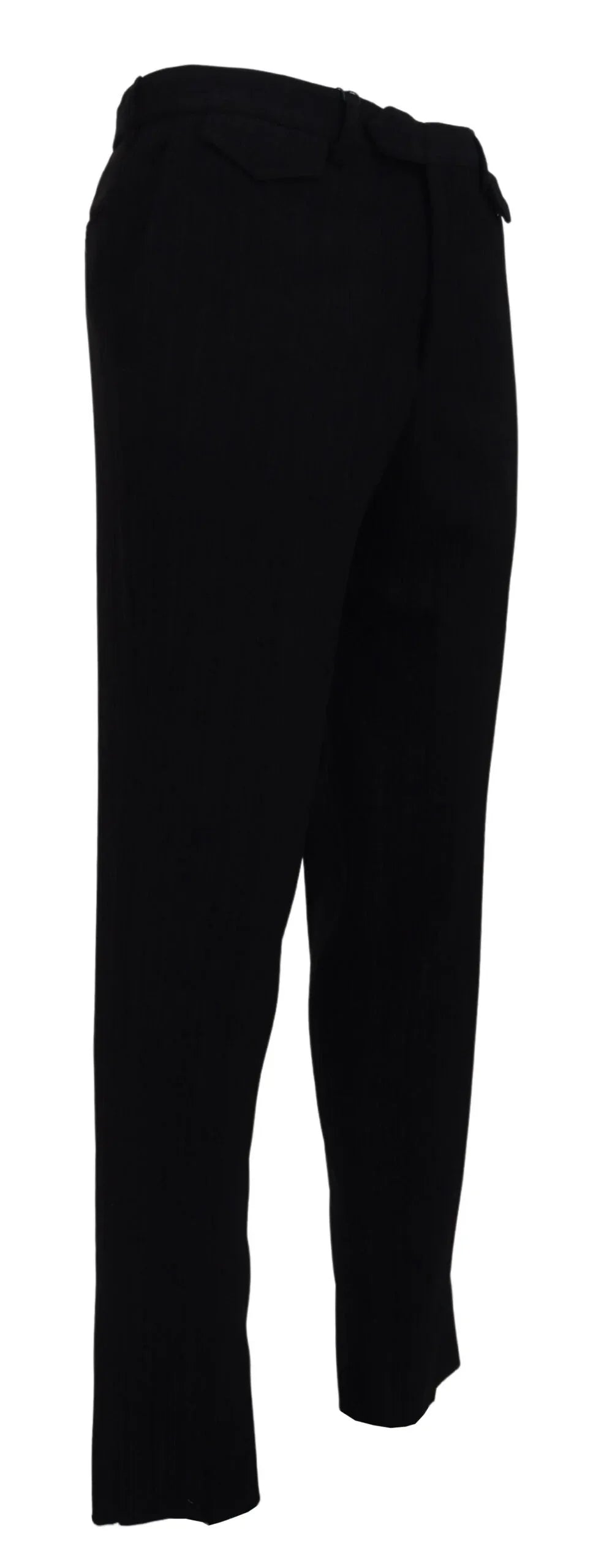 BENCIVENGA Black Cotton Straight Fit Men Formal Pants - Zeiniez